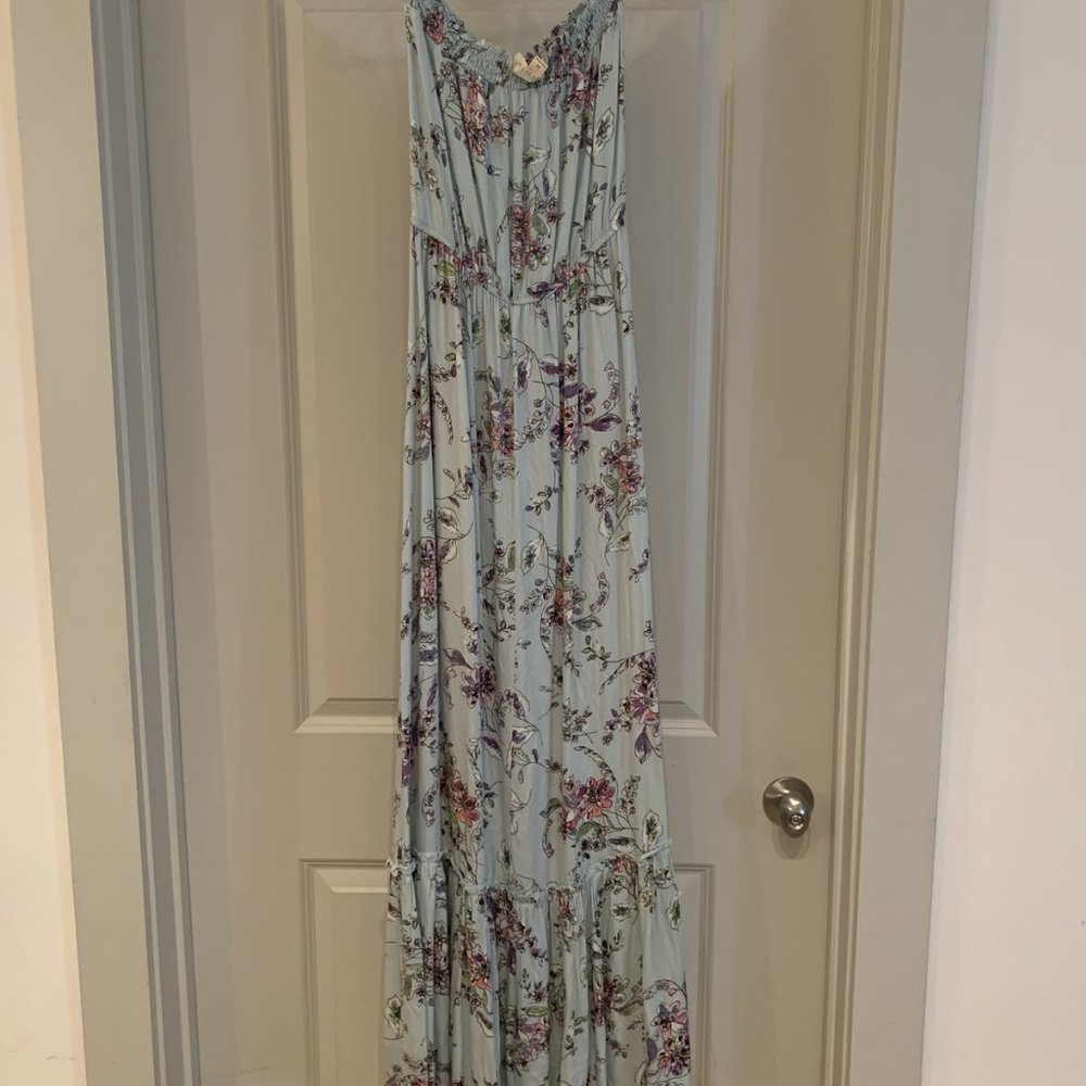 Vici Doll's Blue Floral Dress - M